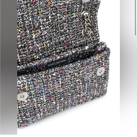 Kurt Geiger Mini Kensington Tweed Purse - Picture 2 of 12